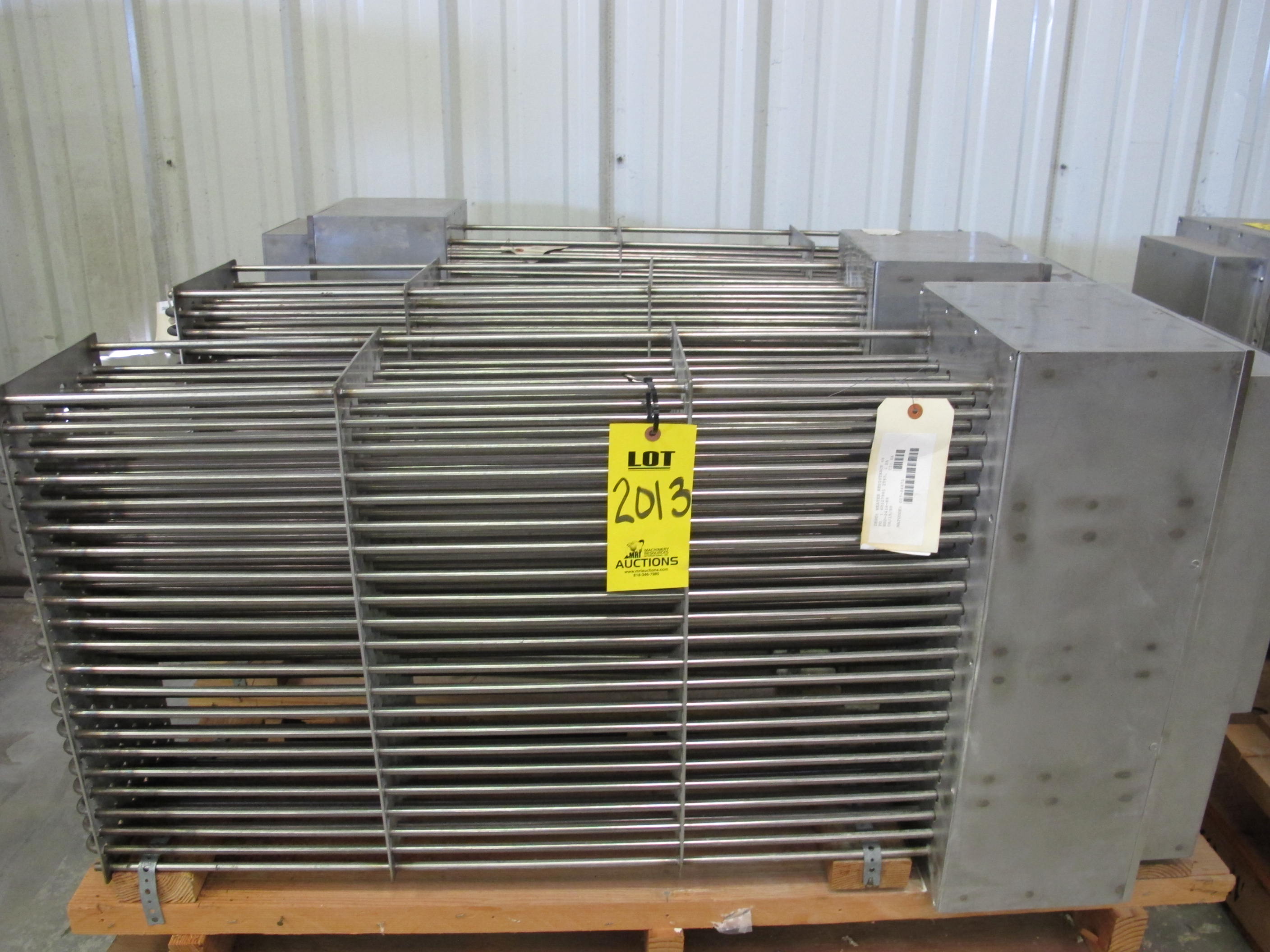 LOT (3) TO INCLUDE: (1) HEATER, RESISTANCE TYPE, 480 AC VOLT, 5K WATT. INCOLOY-800 SHEATHED, "U" TYPE ASSEMBLY WITH (60) HEATERS FOR MODEL A HYDROGEN RECOMBINER, (1) HEATER, RESISTANCE TYPE, 480 AC VOLT, 29K WATT. INCOLOY-800 SHEATHED, "U" TYPE ASSEMBLY WITH (60) HEATERS FOR MODEL A HYDROGEN RECOMBINER, (1) HEATER, RESISTANCE TYPE, 480 AC VOLT, 20K WATT. INCOLOY-800 SHEATHED "U" TYPE HEATER ASSEMBLY, CONTAINS 60 HEATERS, FOR MODEL A HYDROGEN RECOMBINER (W-44) LOADING & HANDLING FEE $25-